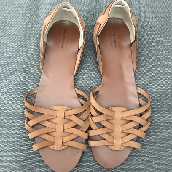Melrose and Market Shoes - Melrose and Market Unique Brown Sandals
